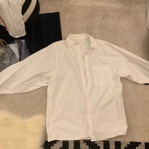 Aritzia ‘Community’ White Button Down Shirt